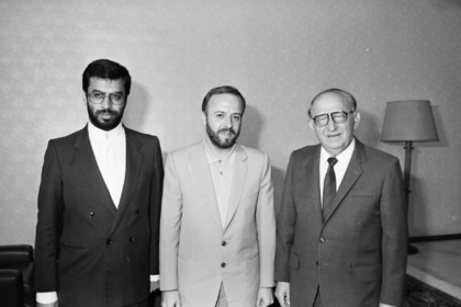 Todor Zhivkov received the Minister of Heavy Industry of Iran Mohammad Hadi Nejat-Hosseiniyan